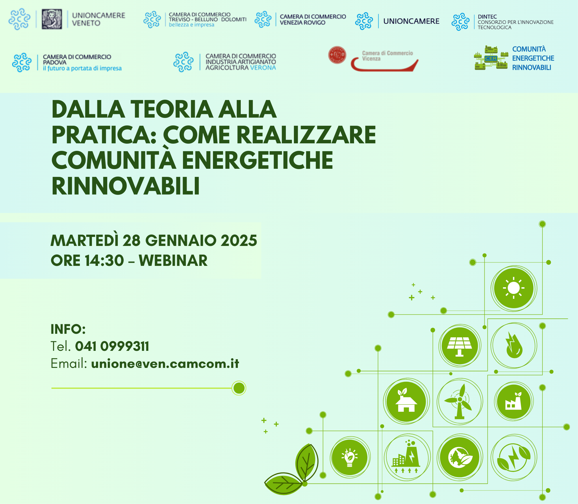 dalla teoria alla pratica come creare CER comunità energetiche rinnovabili - webinar 28 gennaio 2025 ore 14.30